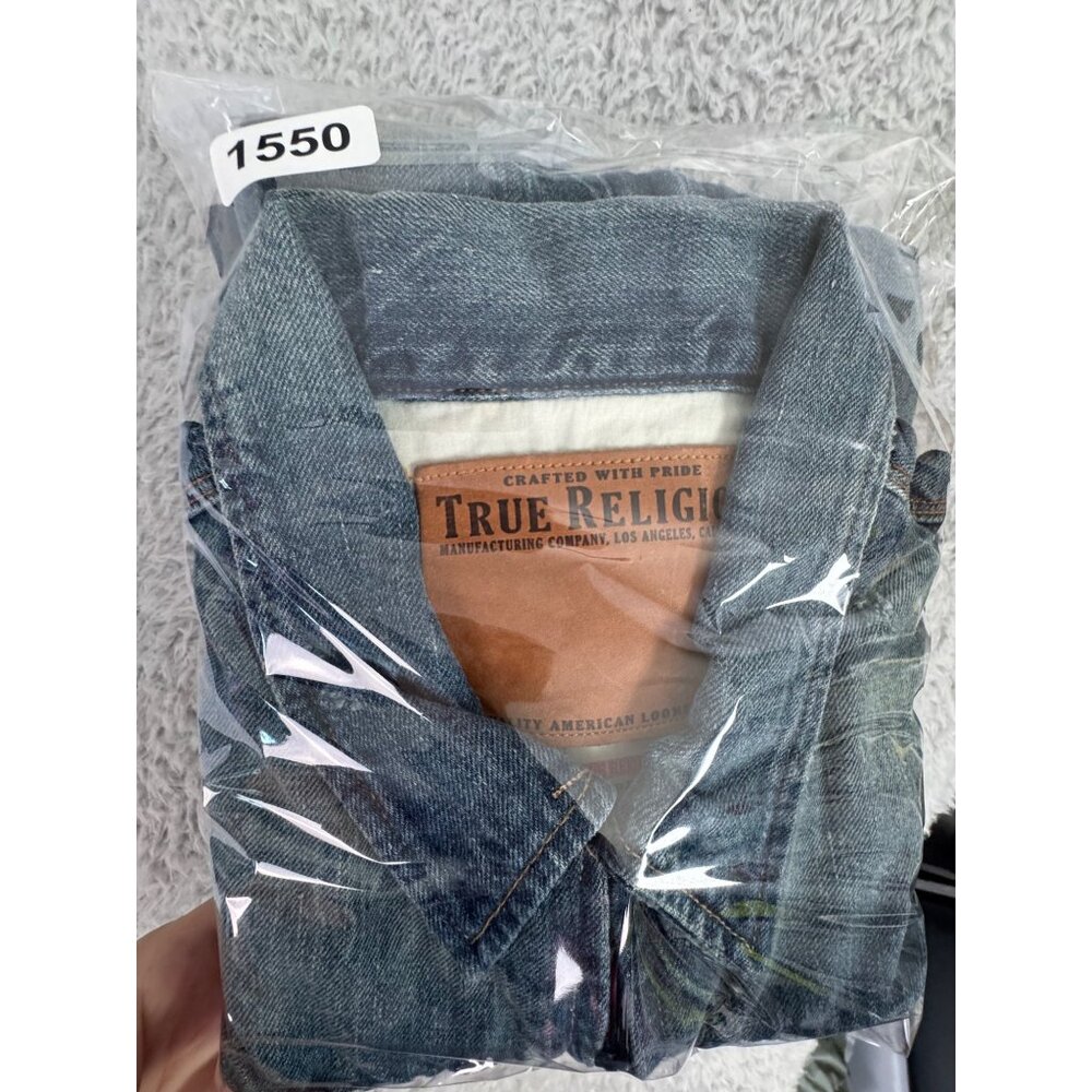 NWOT True Religion Denim 2012 Trucker Jacket S 50s Style Zip Classic American - Picture 14 of 14